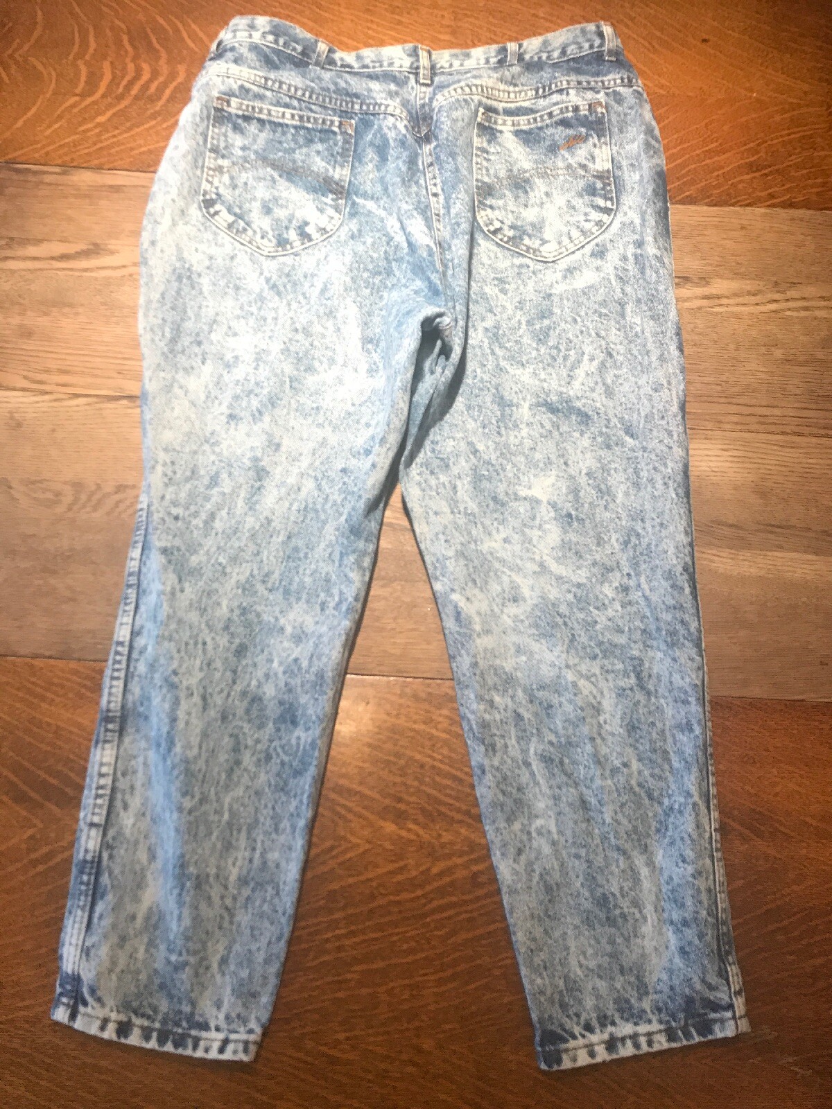 Vintage Chic Acid Wash High Waist Mom Jeans Denim Women’s 22 WP Tapered Ankle