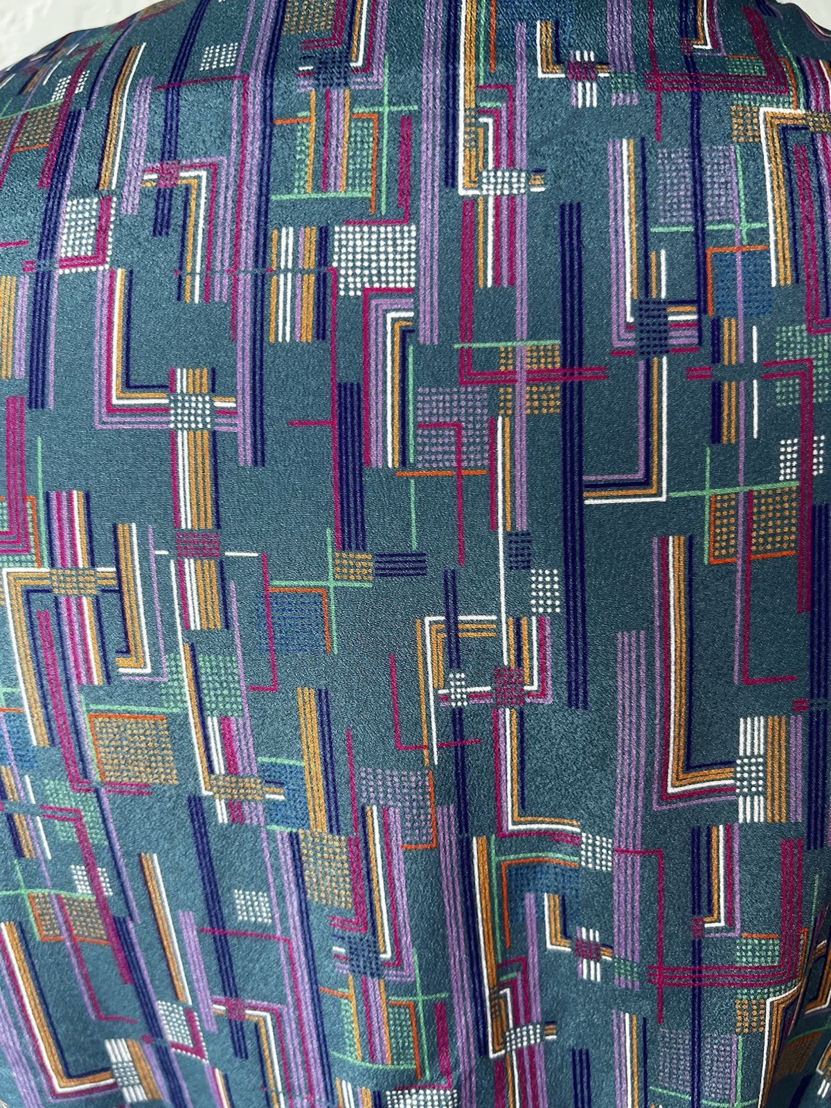 Vintage 80s Silksensible Tea Dress Size 14 Shoulder Pads Retro Cottagecore EUC