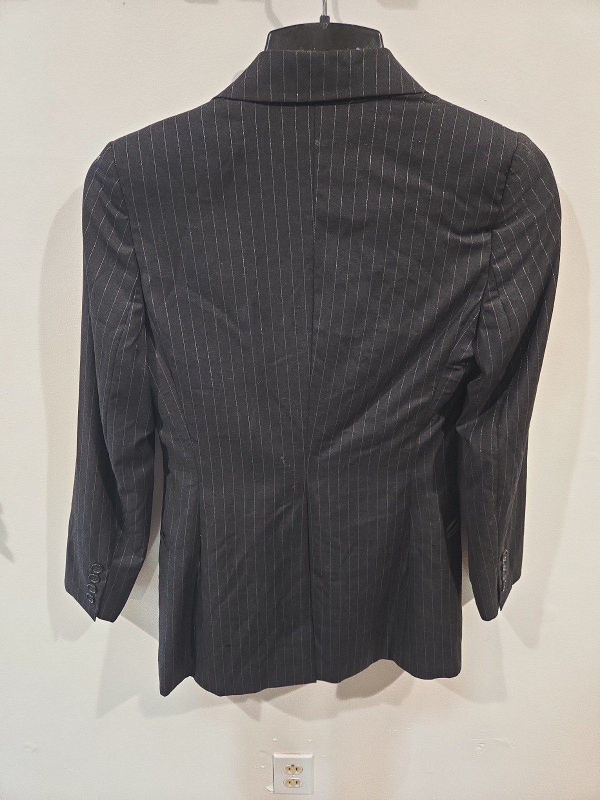 Dolce &Gabbana Pinstripe Vintage Blazer Women’s Tiger Stripe Lining Size 38