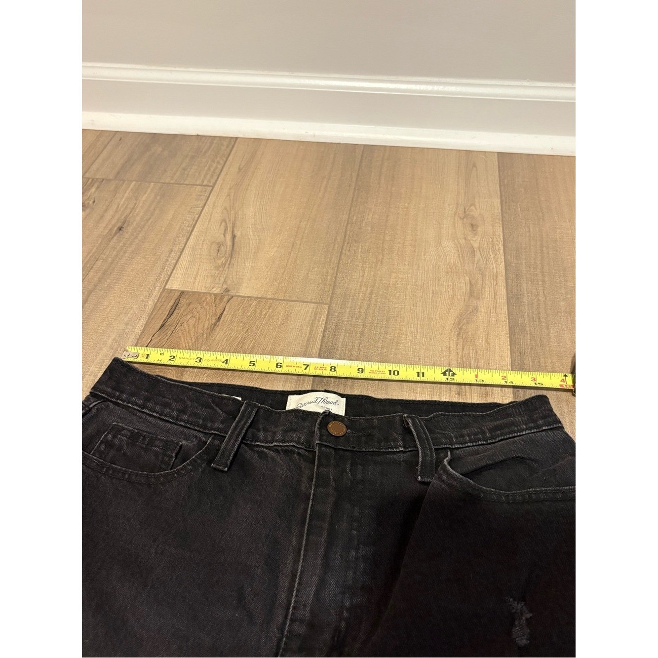 Universal Thread High-Waist vintage straight Cropped Jeans black size 10/30R