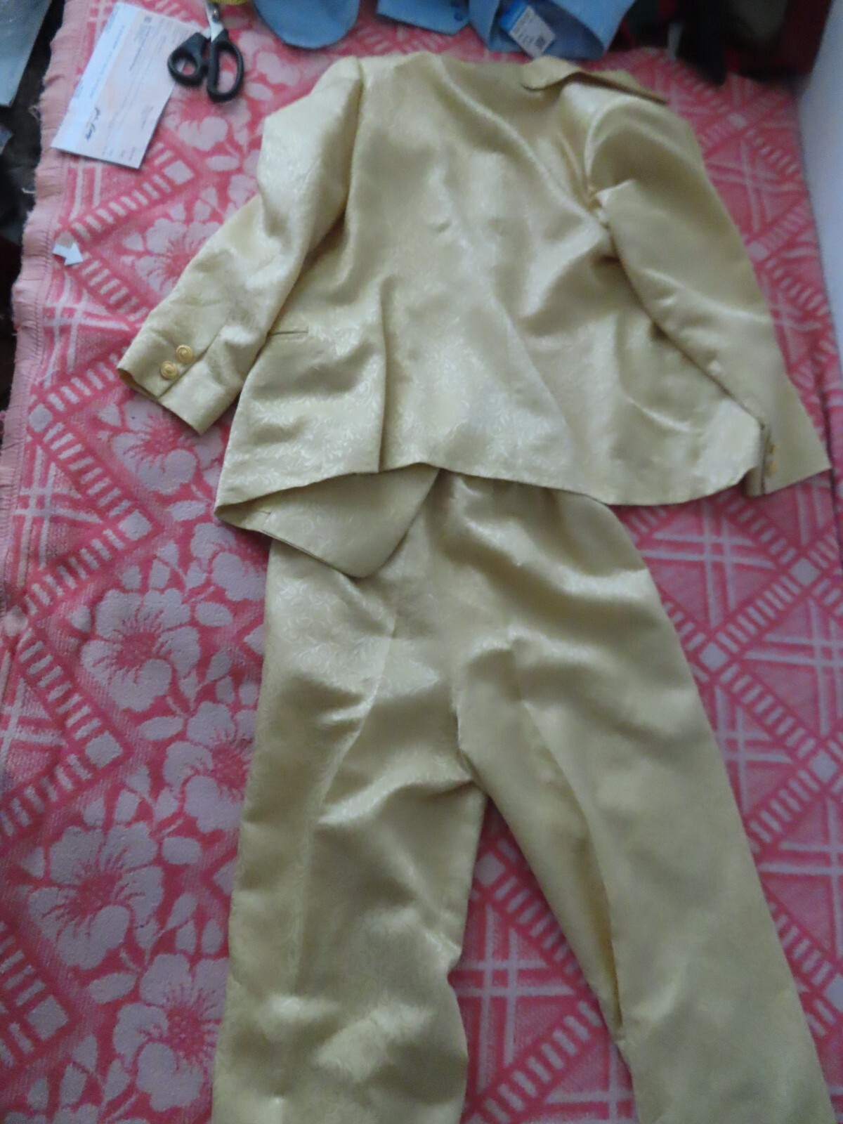 vintage rare 50s 60s Fashion for Lady Matsuzakaya silk suit sz 3 (Read)