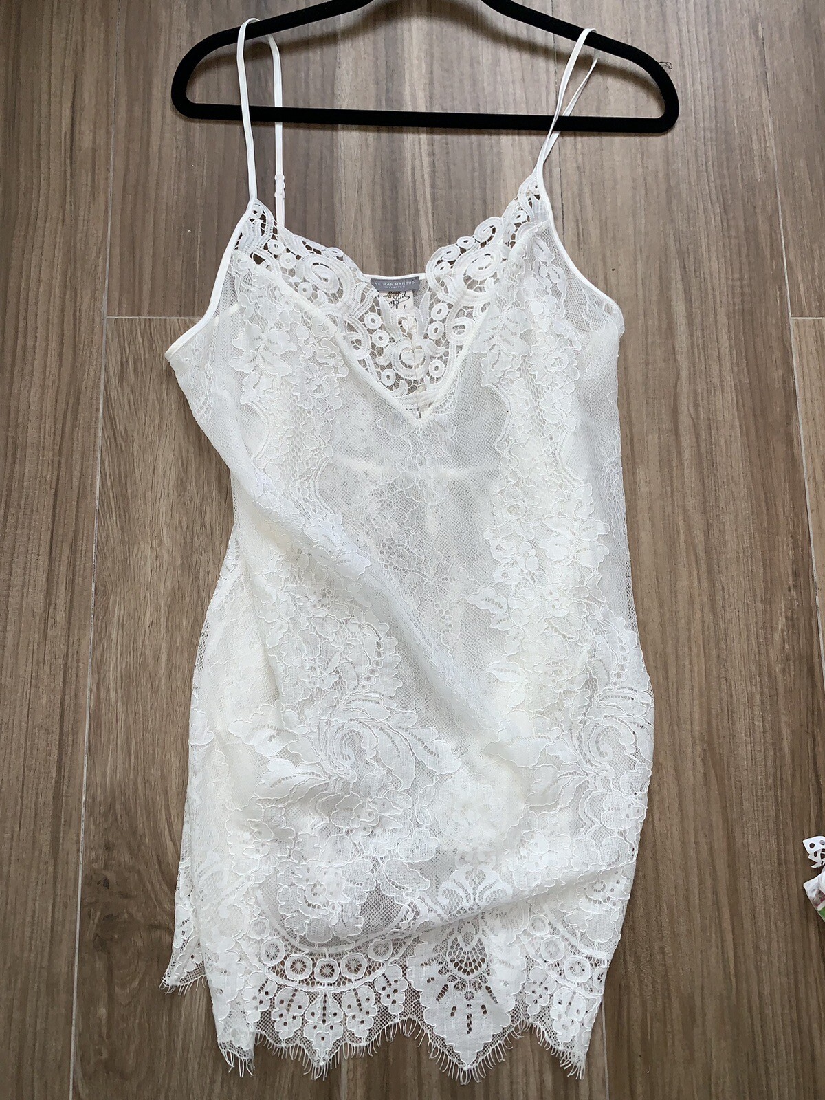 JONQUIL by DIANE SAMANDI VINTAGE GOWN WHITE INTRICATE LACEWORK Dress Large