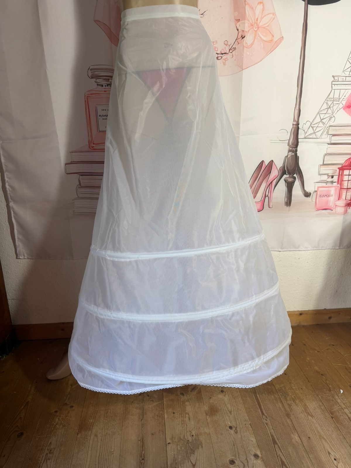 Original Kleemeier Court Wedding Dress 70s Vintage Lace Crinoline Edwardian Prairie