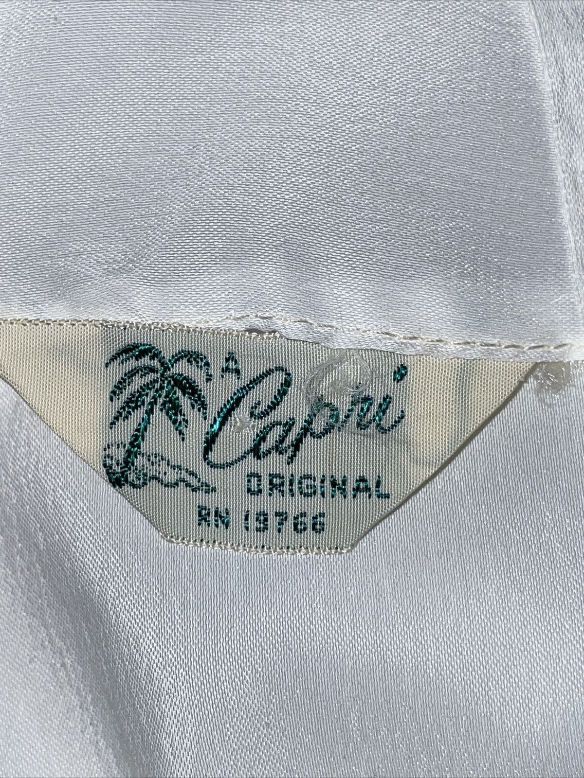 VTG Capri International Ladies Garment Workers Union lace Top Shirt Sz S A