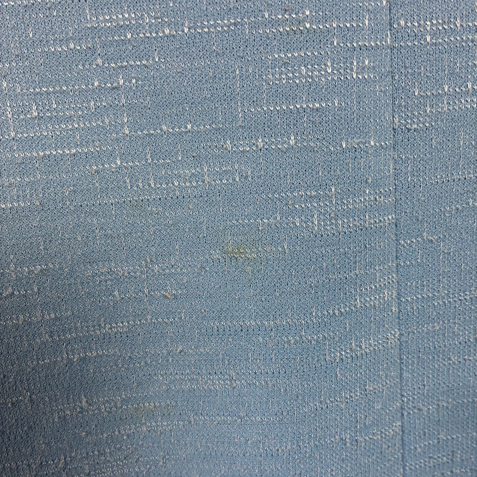Vintage 60s Mynette Dress Womens Sz Large Blue Textured Mod Shift Stained