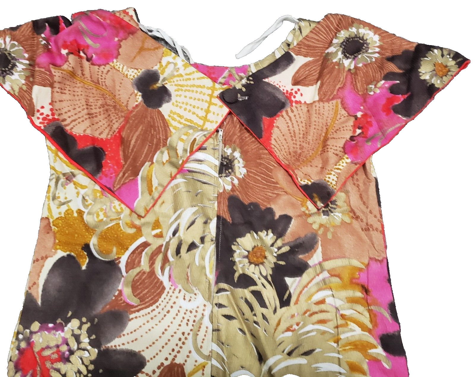 Andrade Hawaiian Tropical Long Dress Luau Vacation Party Mid Century Modern