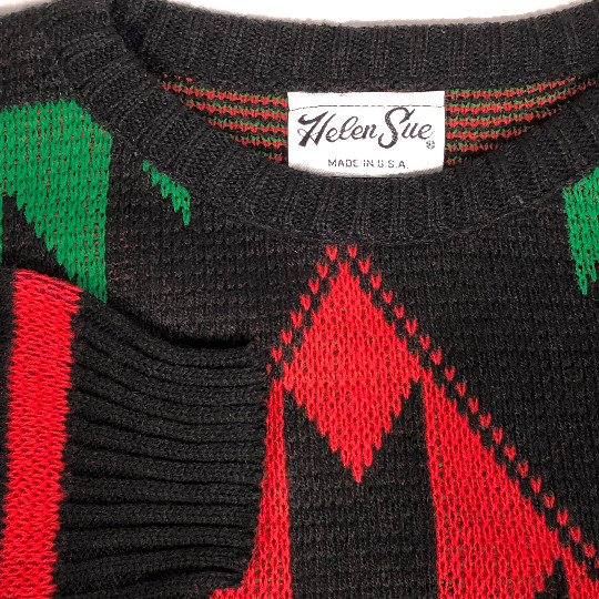 NOS Vtg 90’s Helen Sue SOUTHWESTERN Jumper Knit HiP HoP Native American Sweater
