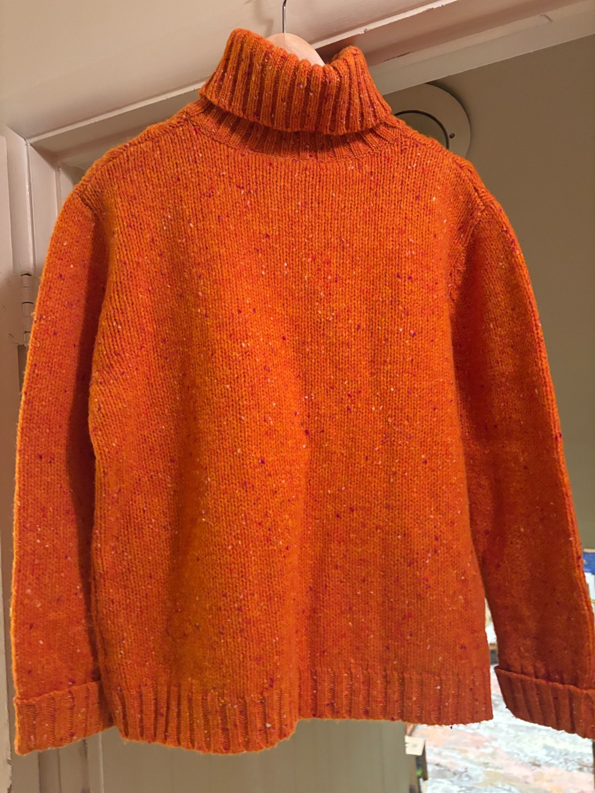 Vintage J. Crew Clifford & Wills 100% Wool Cable Knit Turtleneck Women’s Large L