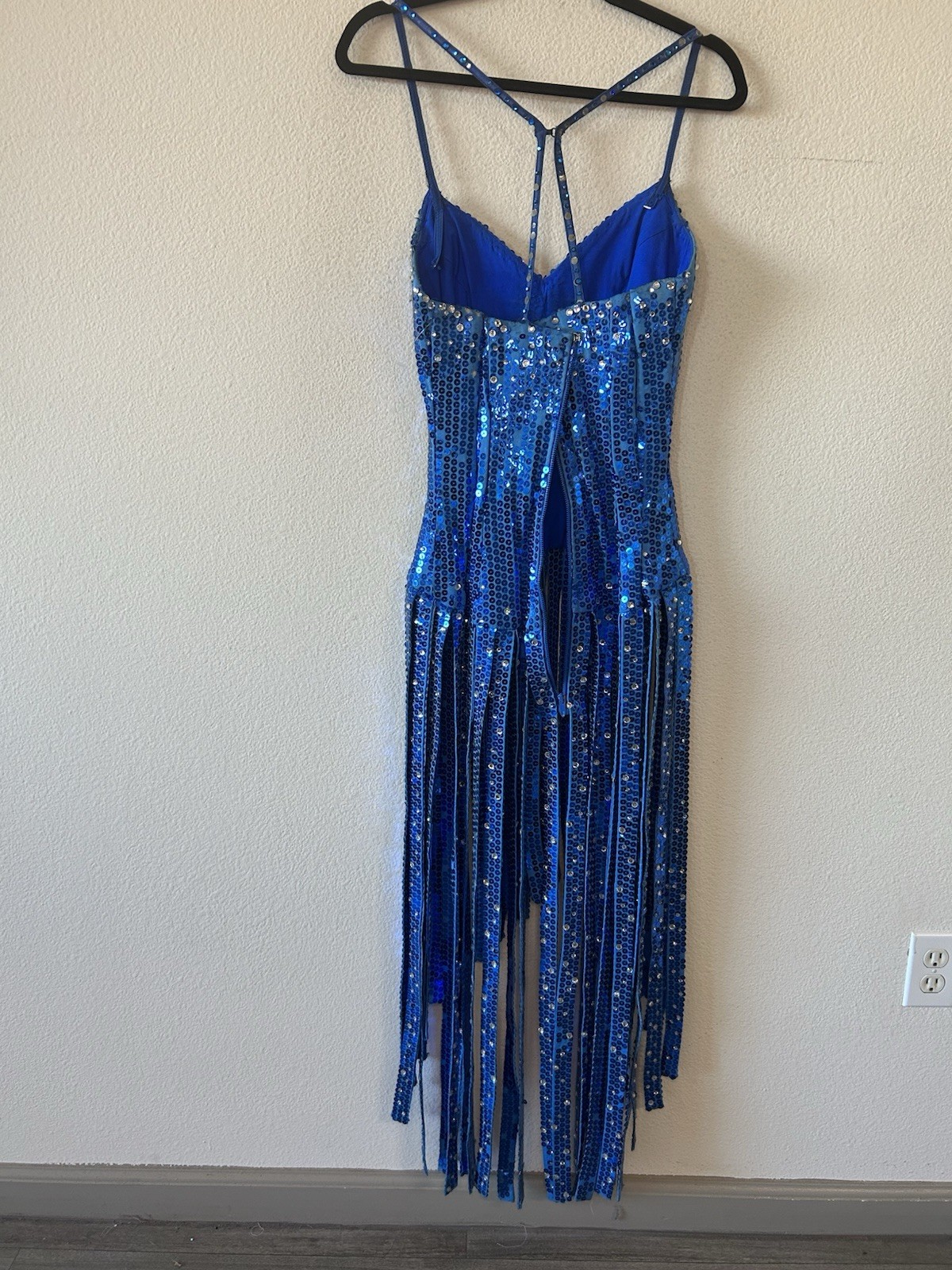 Vintage Showgirl Sequin Fringe Corset Dress Taylor Swift Stage Costume M