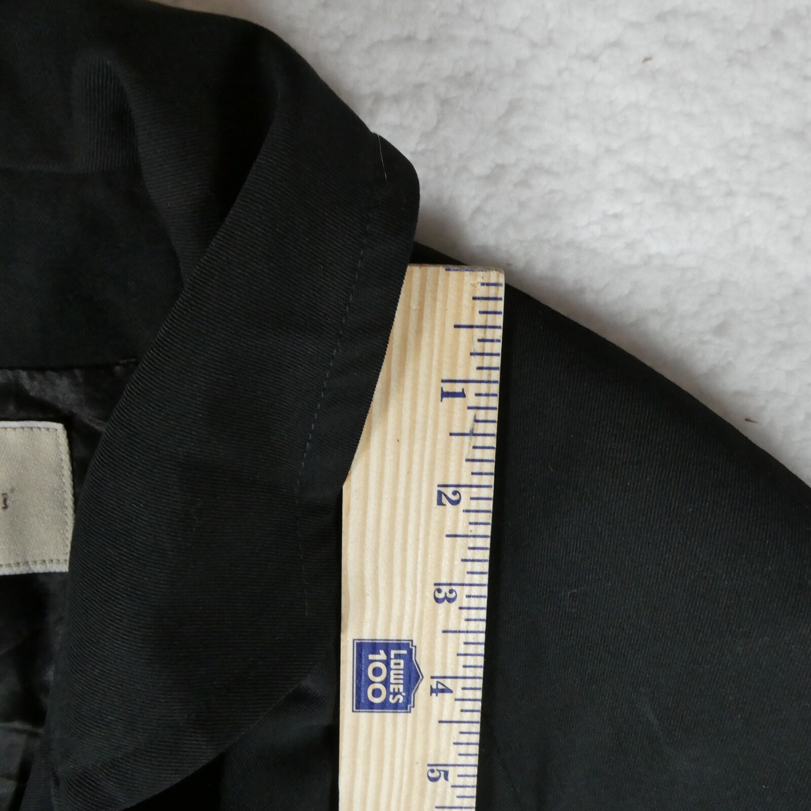 Vintage Enzo Angiolini Jacket Women Size 8 Black Trench Coat Made In USA
