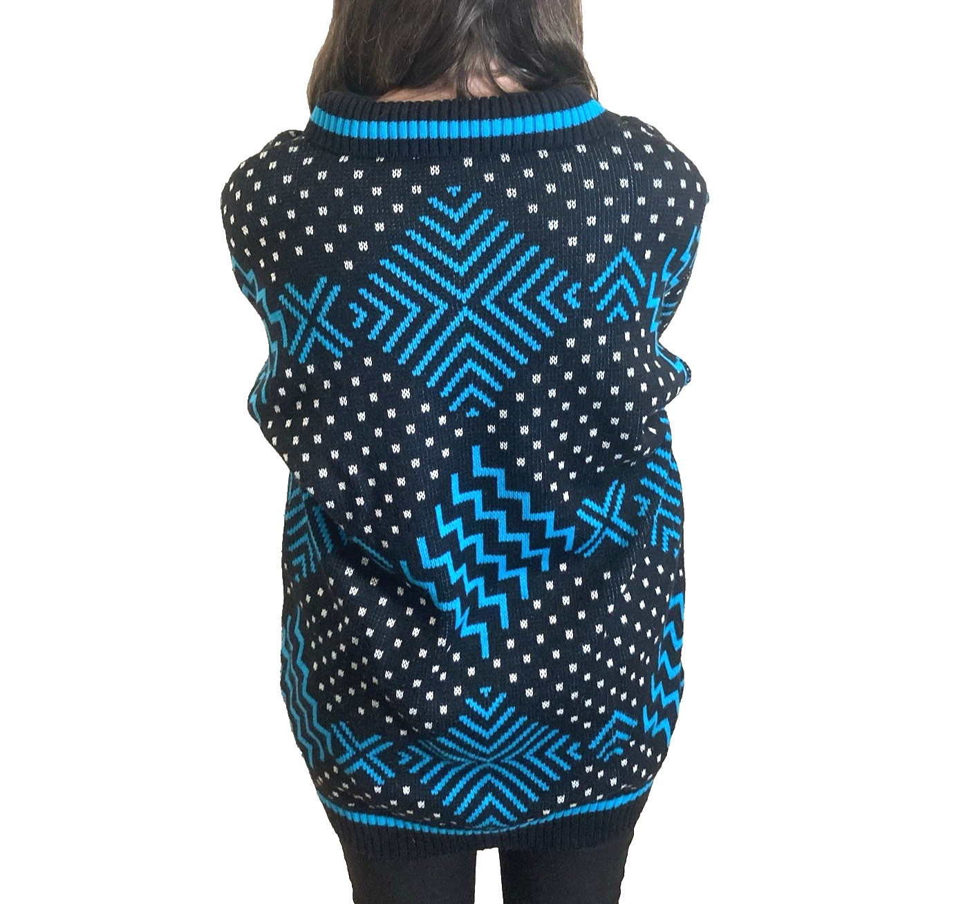 Vintage, 1980’s Women’s Oversize Knit Sweater w/Padded Shoulders, Size M