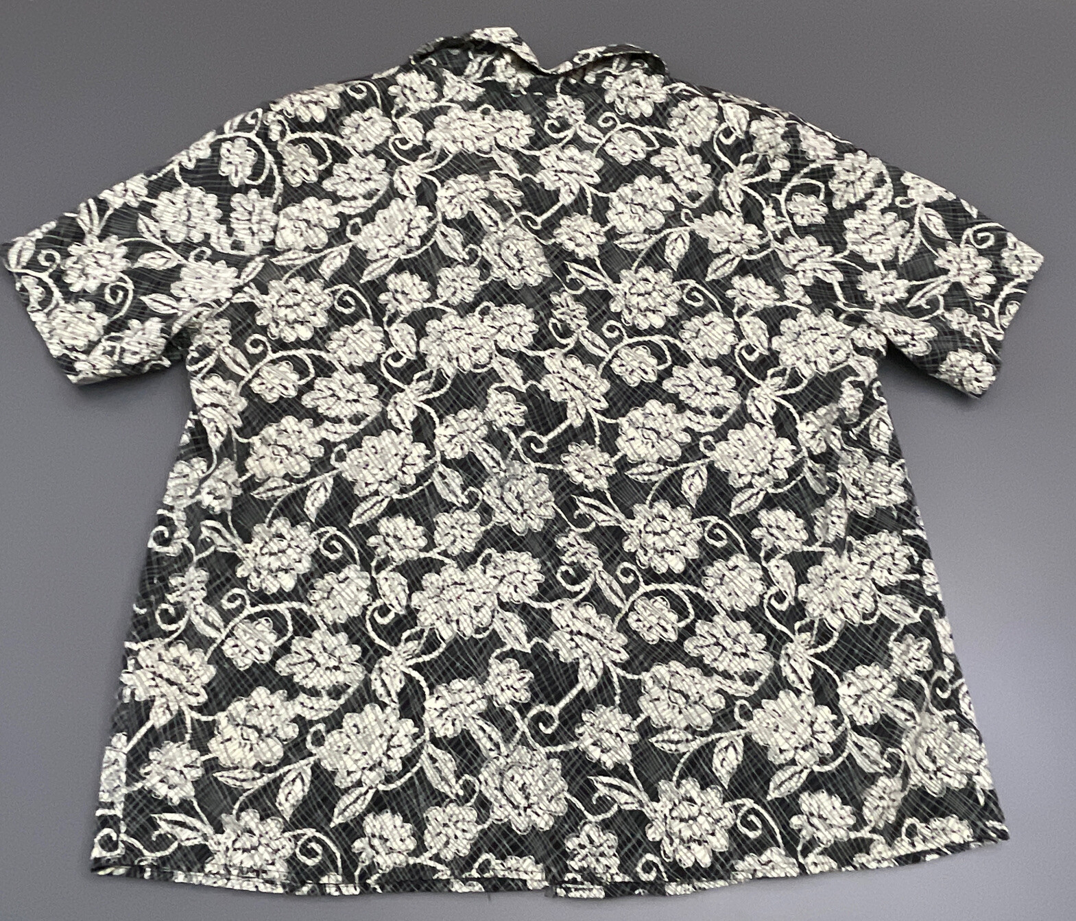 Vintage Truffles USA Retro Blouse Top Sz L-XL Floral Padded Shoulders 70s 80s