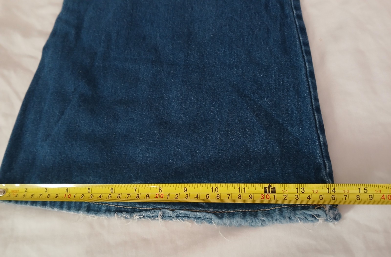 Vintage 90s Straight Flare Leg Jean With Cargo Pockets Paris Blues Size 9
