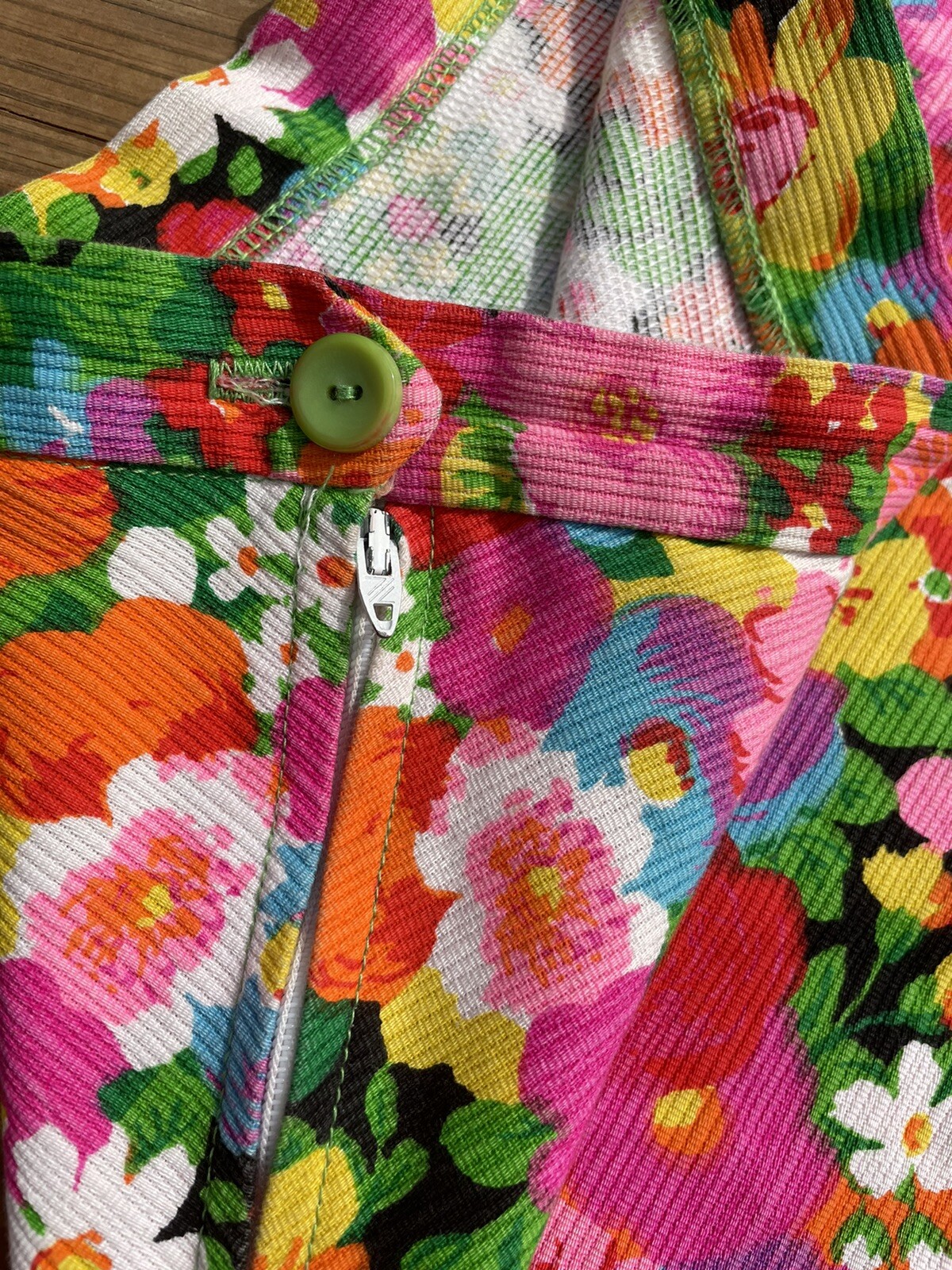 Vintage 70’s STUNNING Prestige Of Boston Floral A Line Maxi Skirt Sz Medium 28W