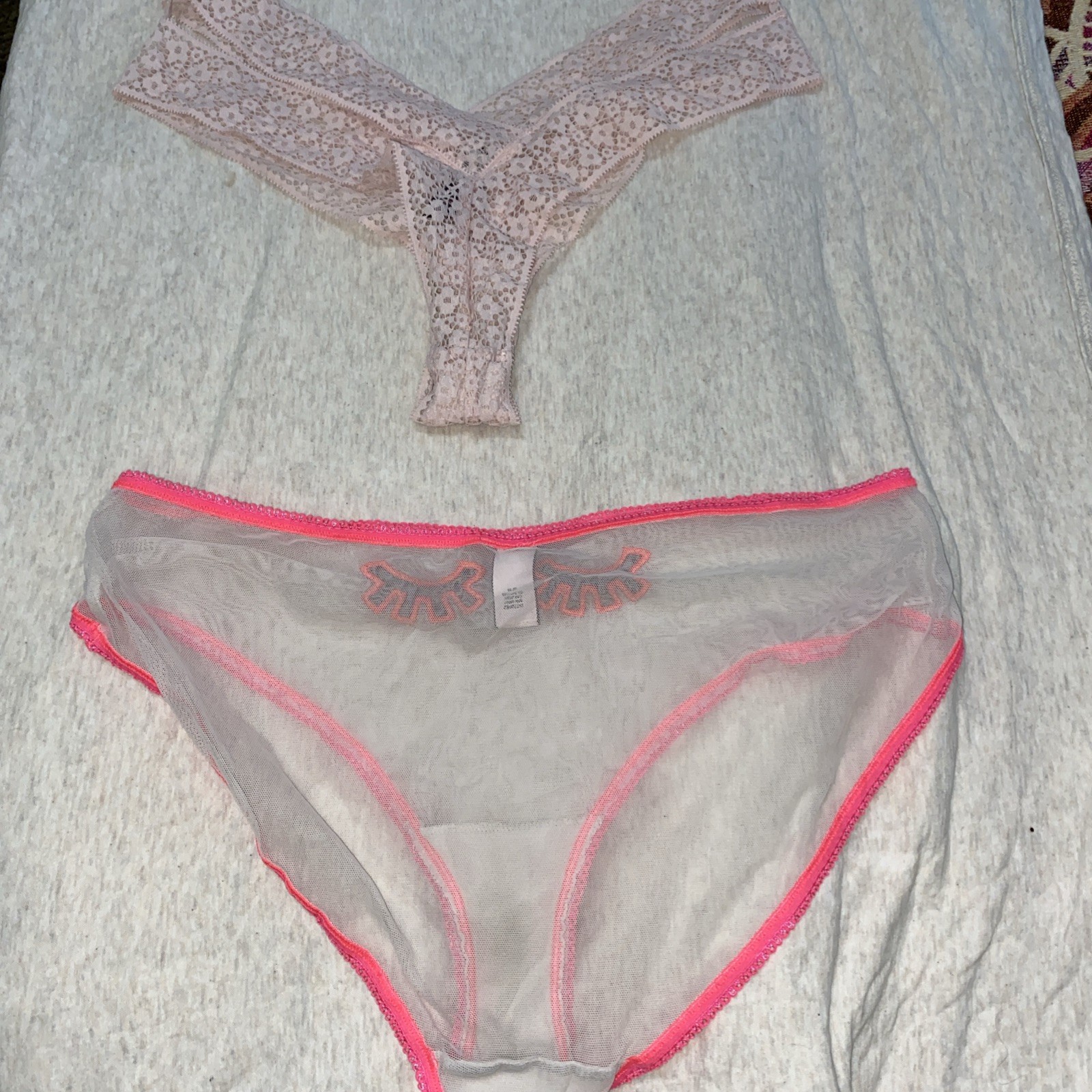 Vintage mix lote/2 PINk/ Victoria’S Secrets PANTIES#6290