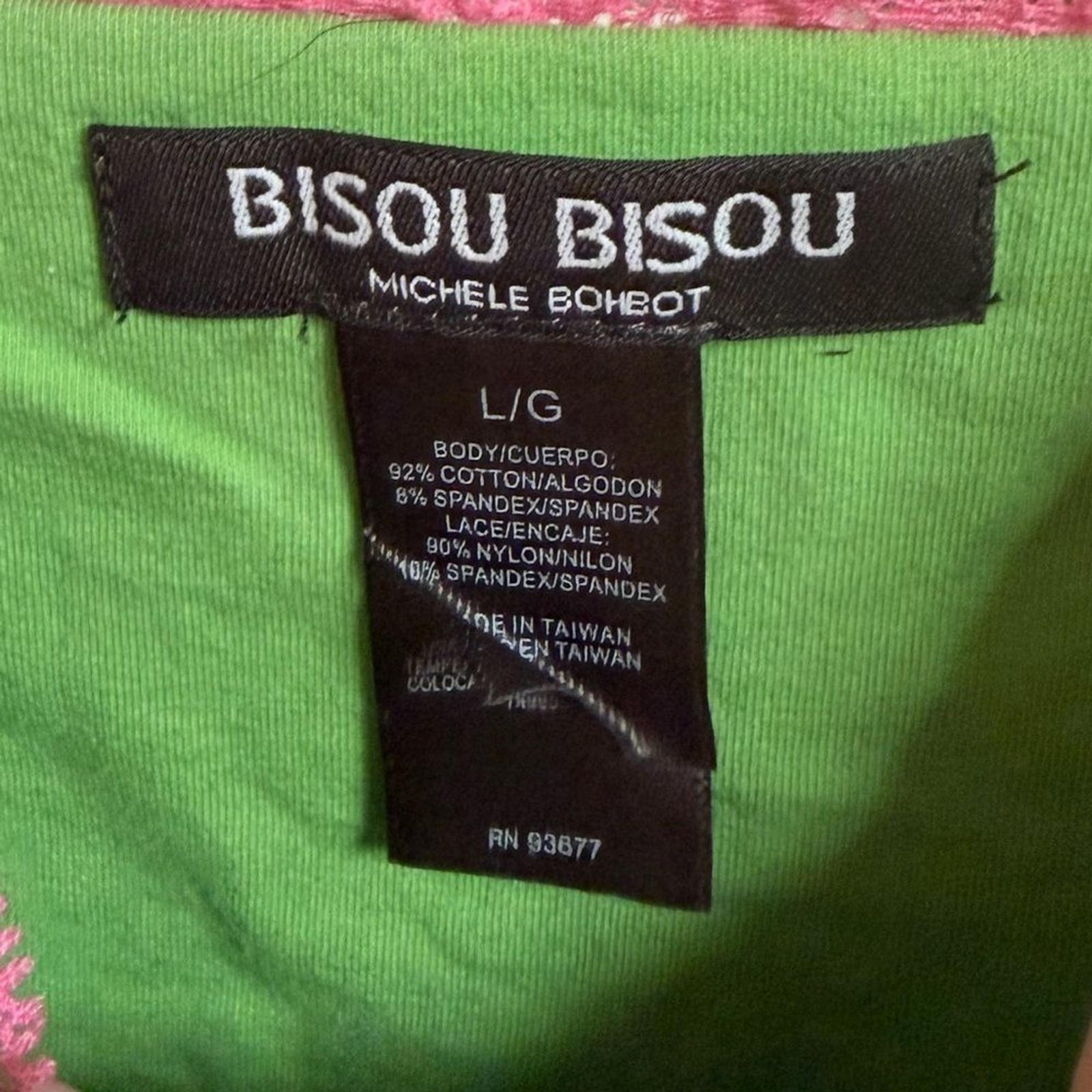 VTG Y2K Lace Layered Bisou Bisou Tank