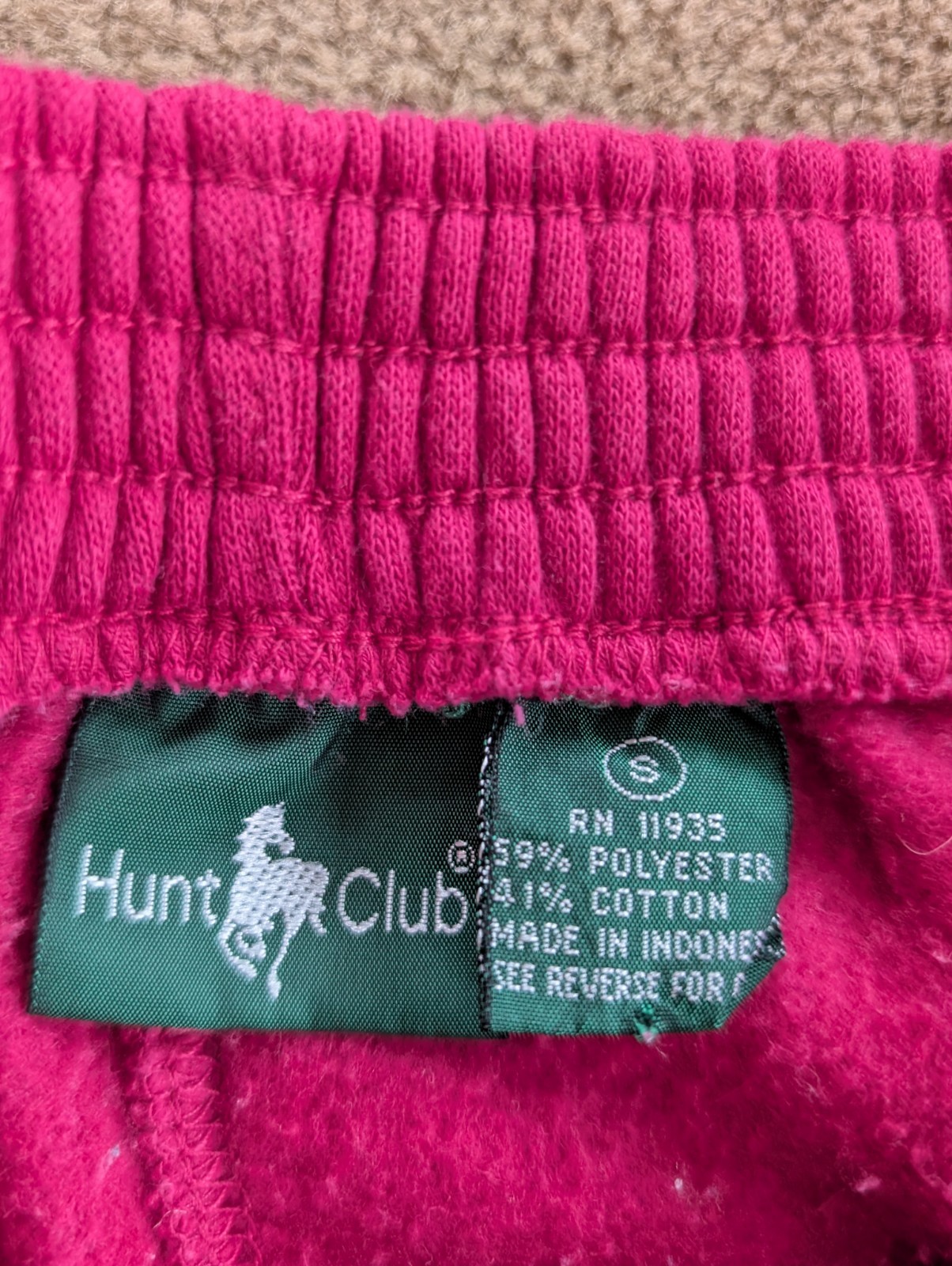 Vintage 1980’s-1990’s Women’s Hunt Club Sweatsuit Pink Purple White Size Small