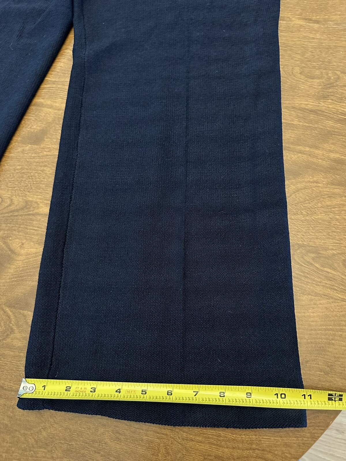 Steve Fabrikant Pants Womens 1X Navy Wool Blend Vintage Made In USA 29×30