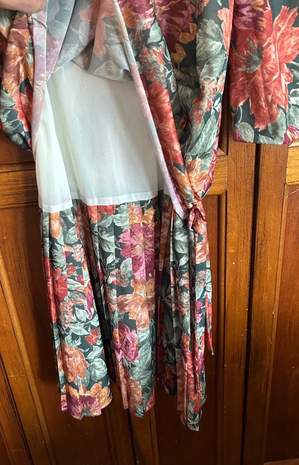 California Looks Vintage Dress Floral Cottage Core sz 14 WP USA