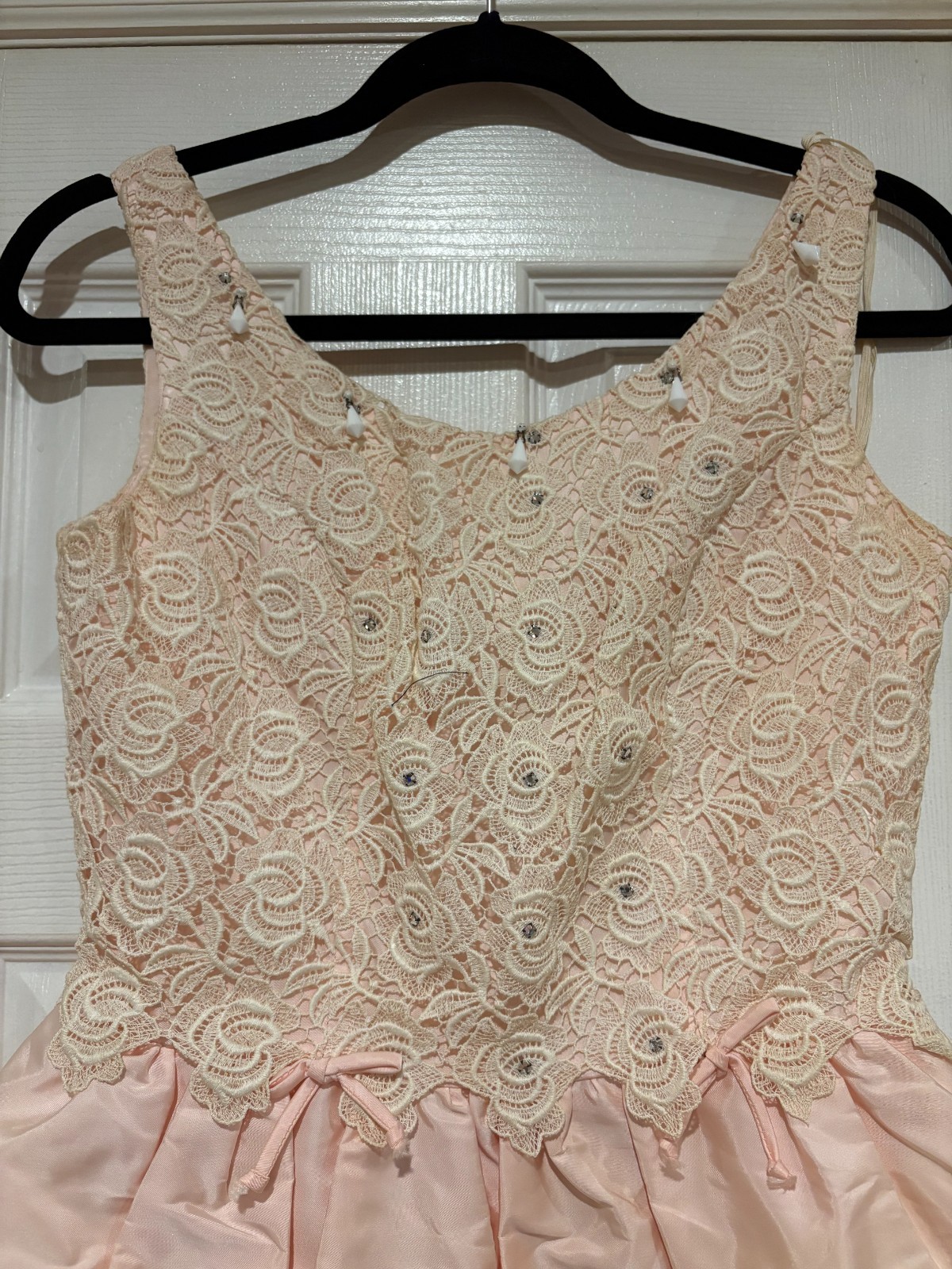 1960s Pink Taffeta Cocktail Dress