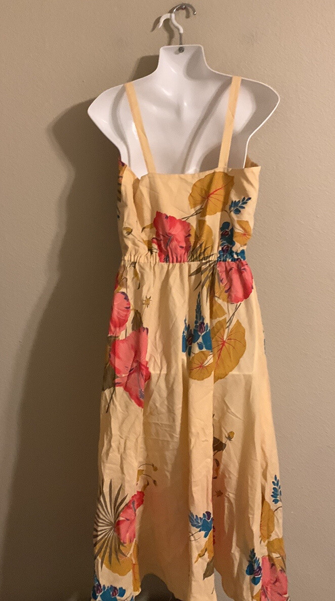 Vintage handmade Hawaiian/tropical print midi sundress 8