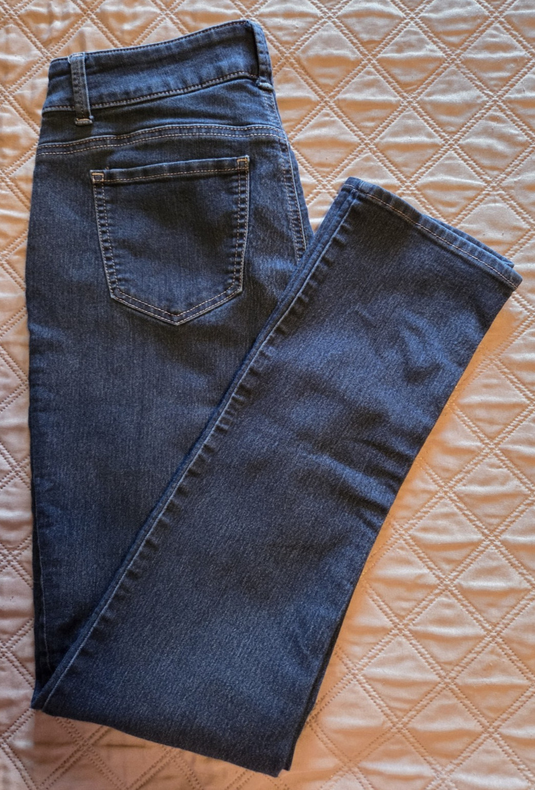 Riders by Lee Women’s Dark Wash Curvy Skinny Mid Rise Jeans SZ 8M