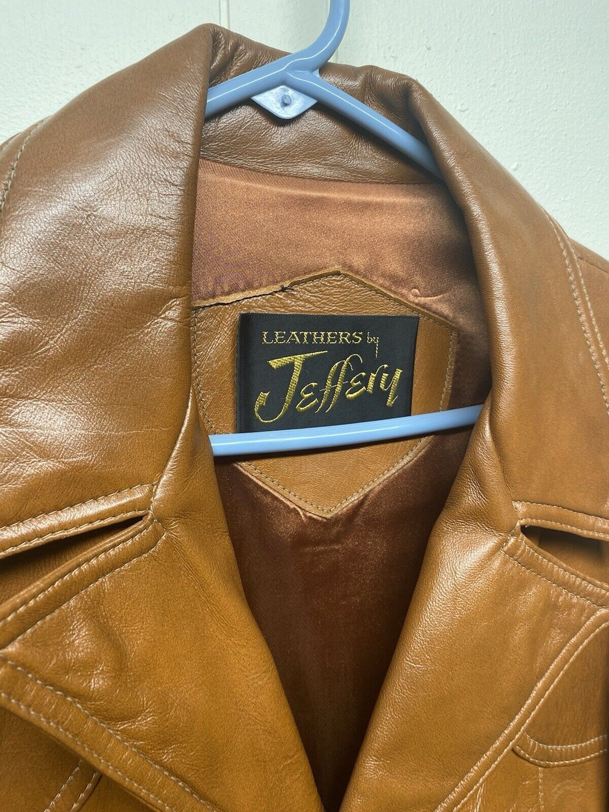Vintage Leathers by Jeffery Jacket Size Women’s 44 Brown Leather 1990s