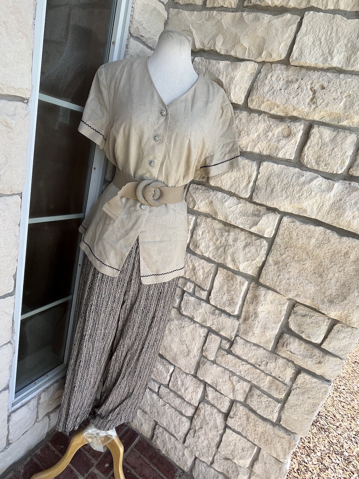 Vintage Ladies Size 6 /8YVES COSSETTE DEPECHE MODE Button-down Jumpsuit