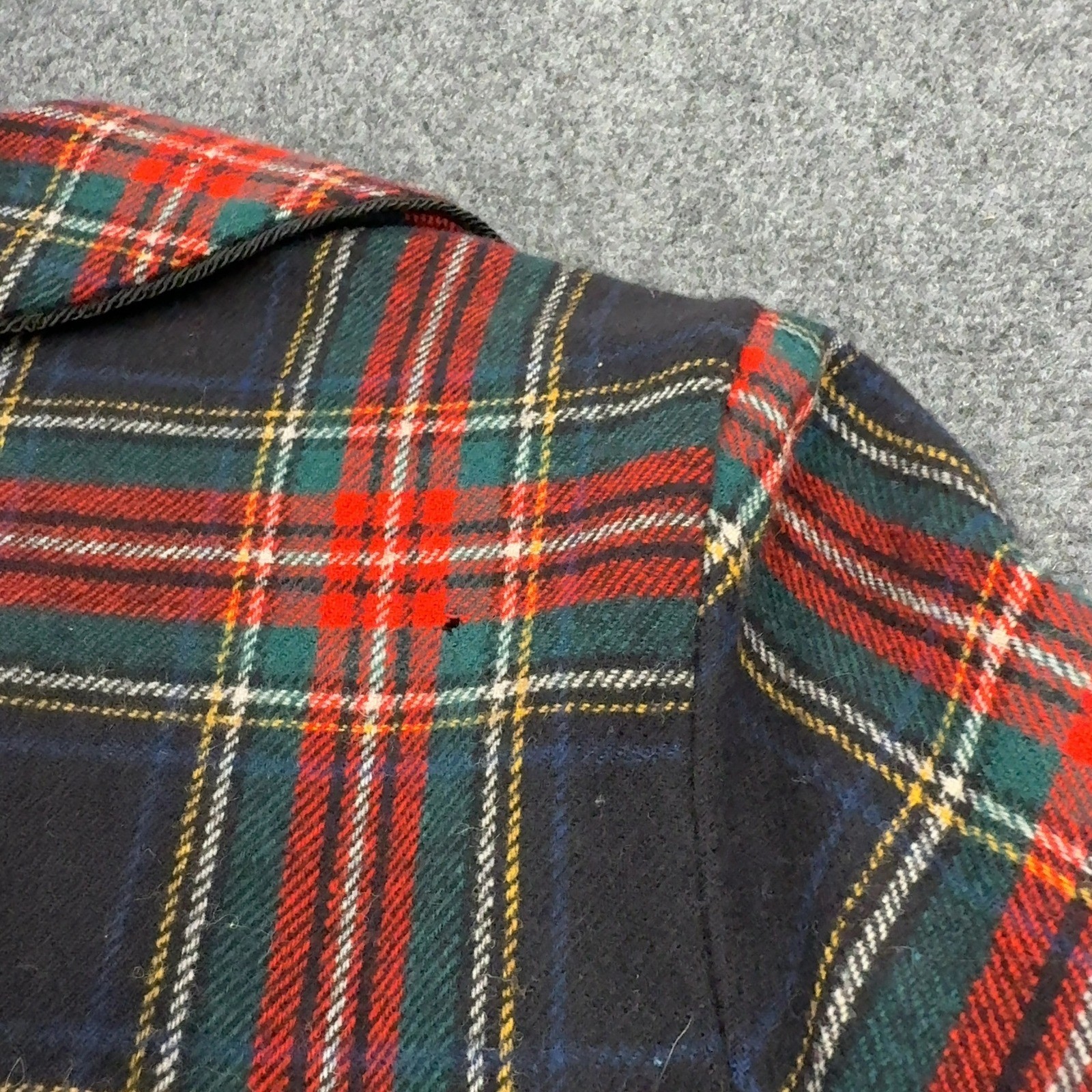 Vintage Pendleton Robe Women M Multicolor Virgin Wool Plaid Belted Long Classic