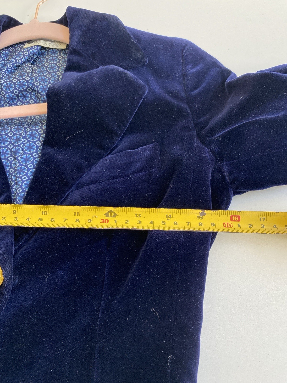 Vtg 70s Leon Block XS Riding Coat Jacket Blazer Velvet Sexy Blue Equestrian