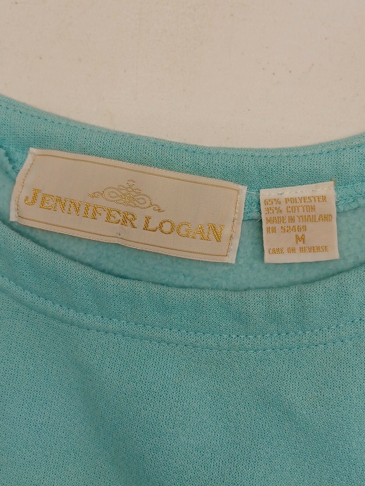 Vtg Jennifer Logan Cotton Polyester Nightgown Penguin Blue Modest Sz M