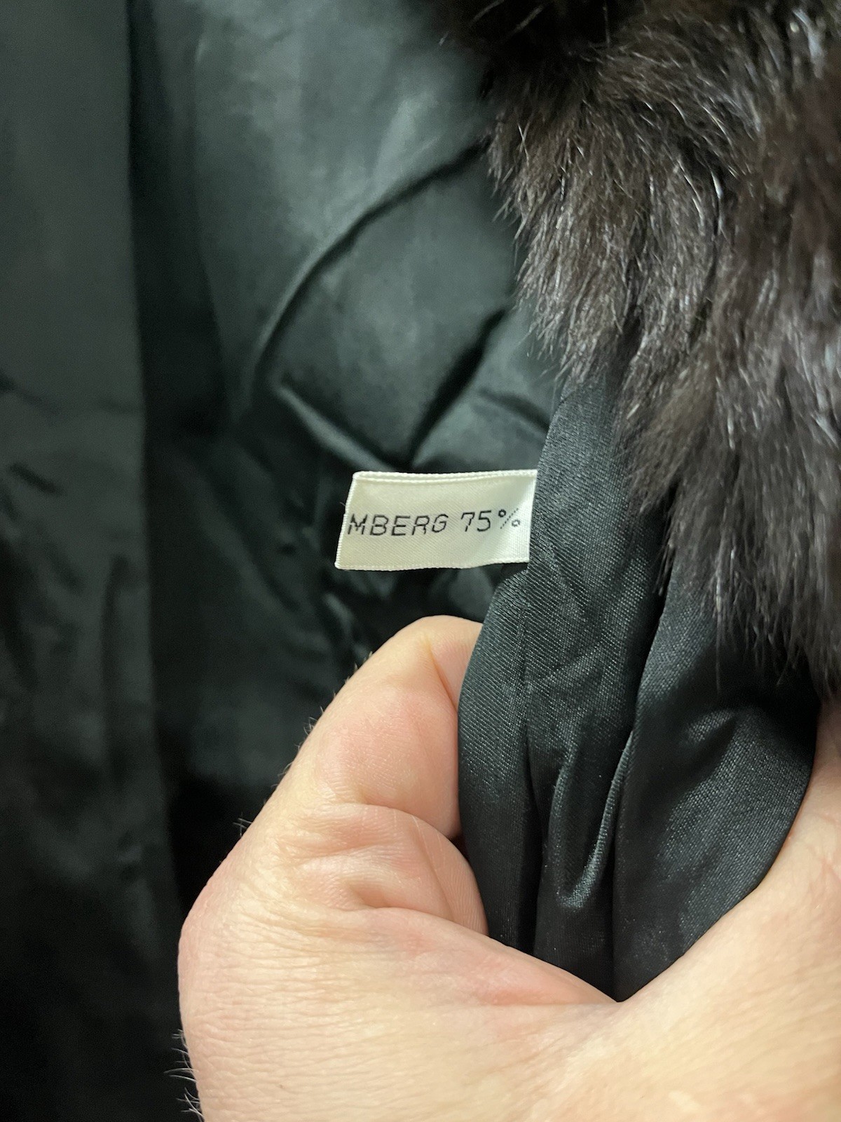 Vintage Late 1970s 1980s Mahogany Mink Strip Fur Jacket Famous Furs LTD NJ