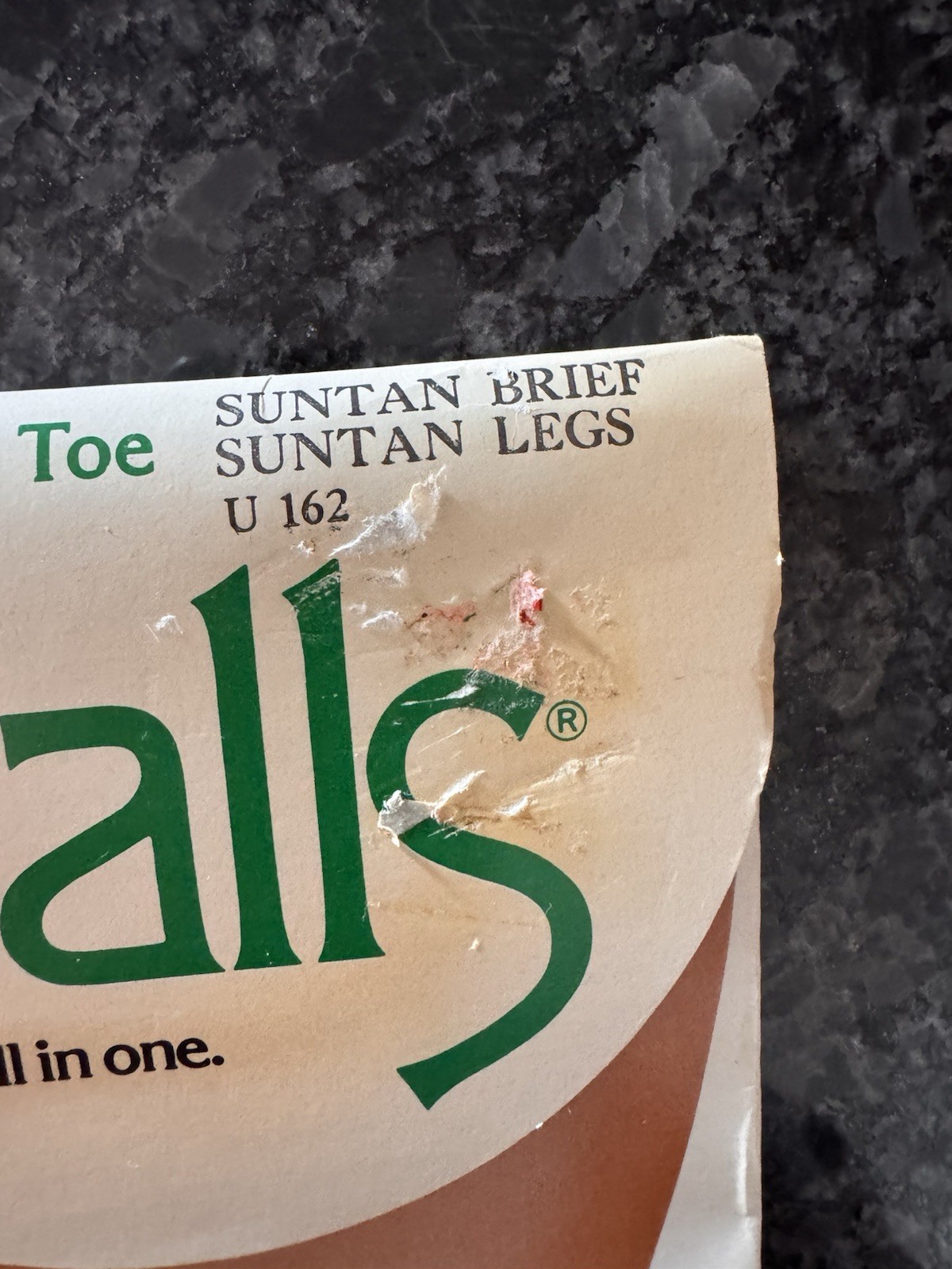 Underalls Pantyhose Vintage 1981 Suntan Size C-D Style 320 New Old Stock
