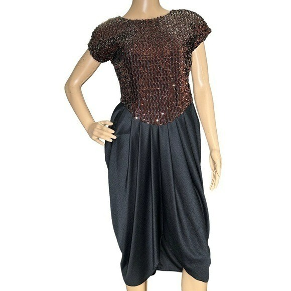 Glenrob vintage 1980s sequin party dress size 9/10