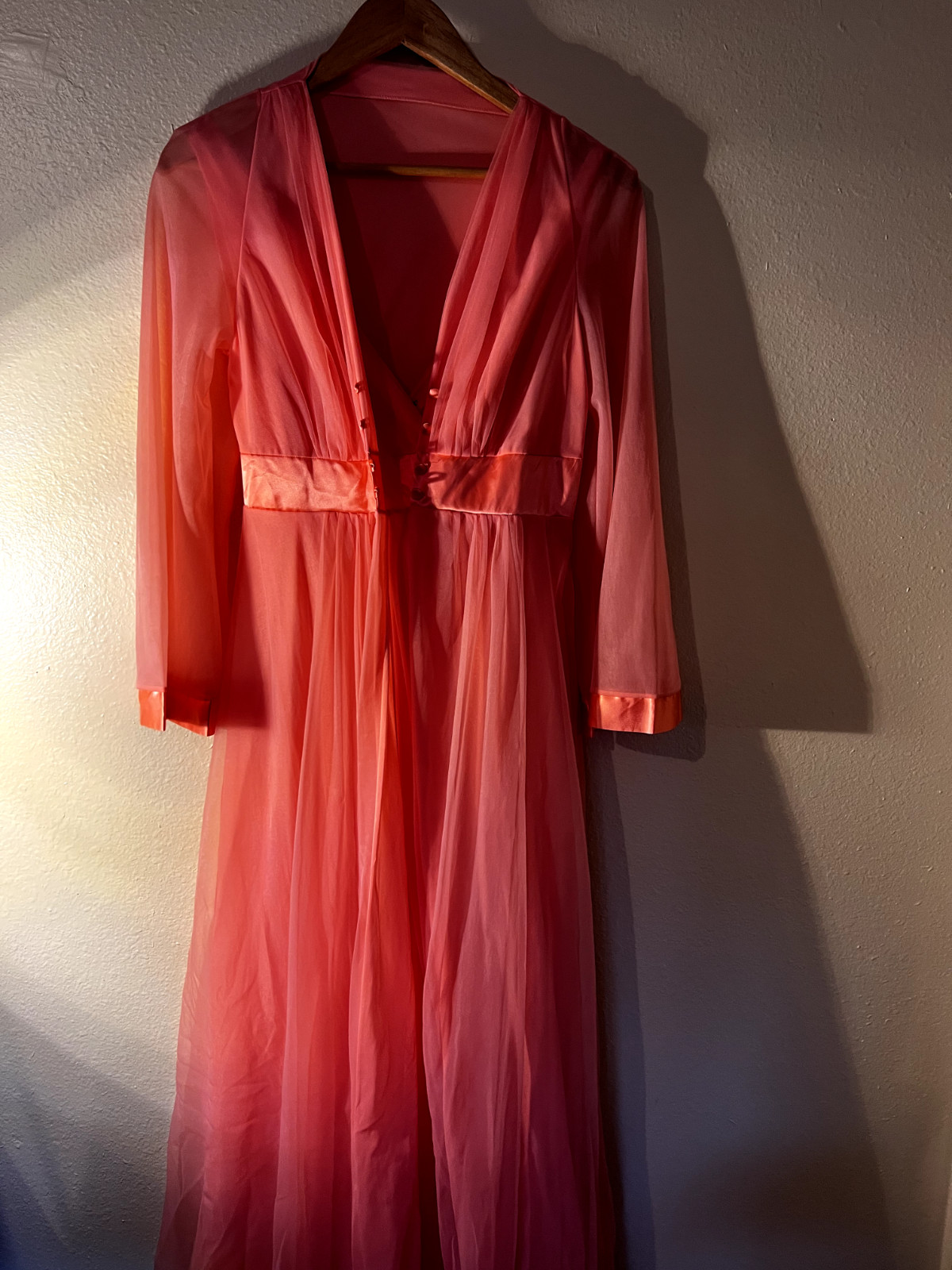 Gossard Artemis Pink Nightgown and Robe Set Small Gorgeous