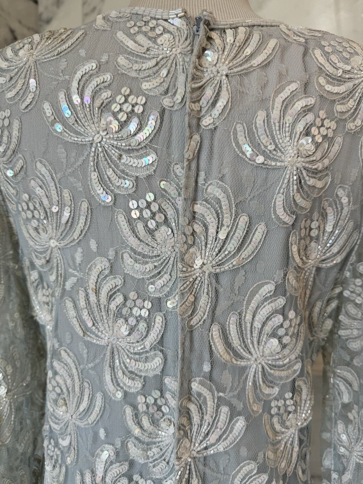 Scala Beaded And Sequined Couture Collection Vintage Dress
