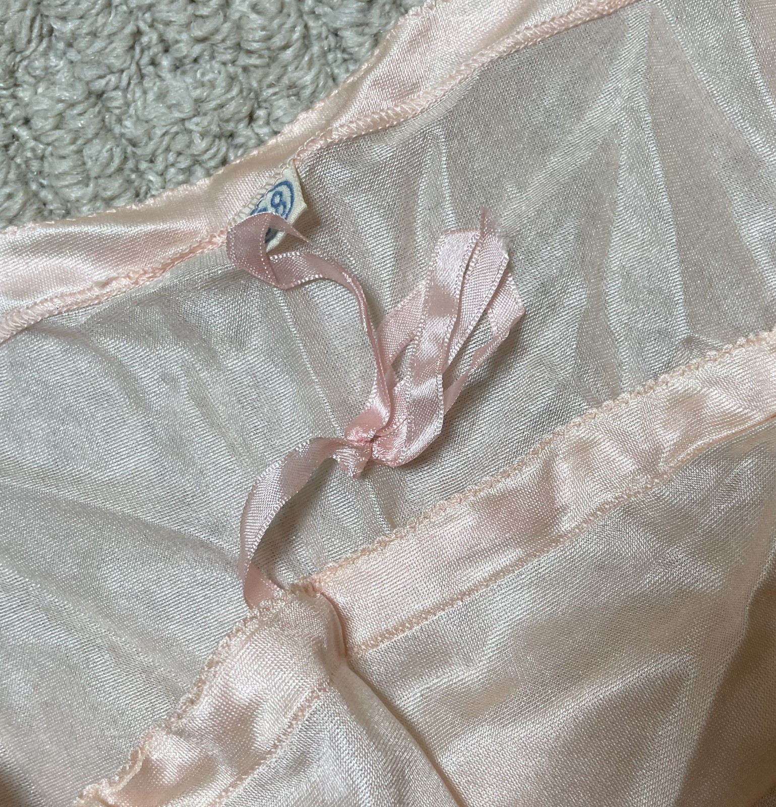 Vintage 20s 30s Pink Short Full Slip 38 Best & Co