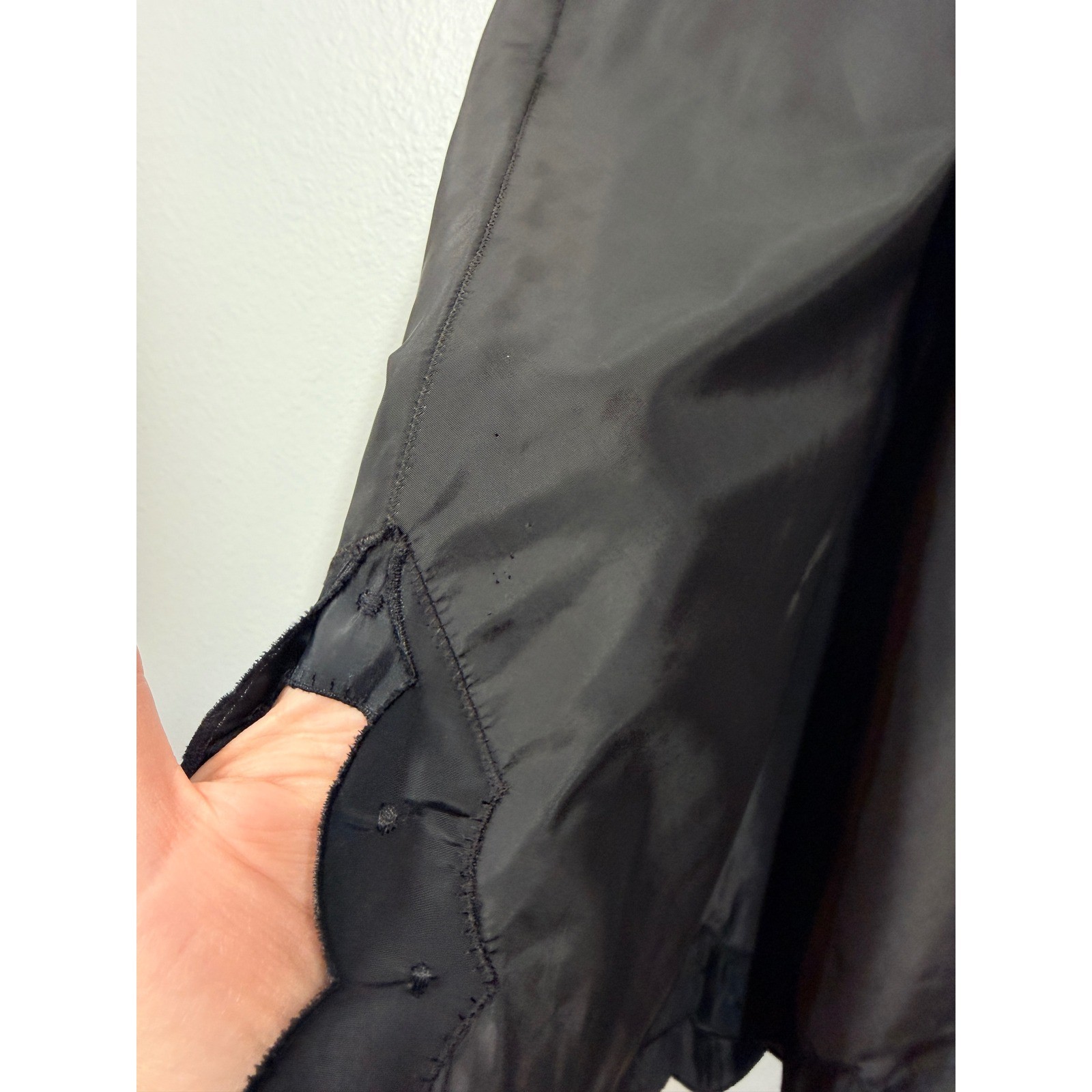 Barbizon Full Slip Sz 12 Miss Black Nylon Tafetta Candies 1960’s Tafredda