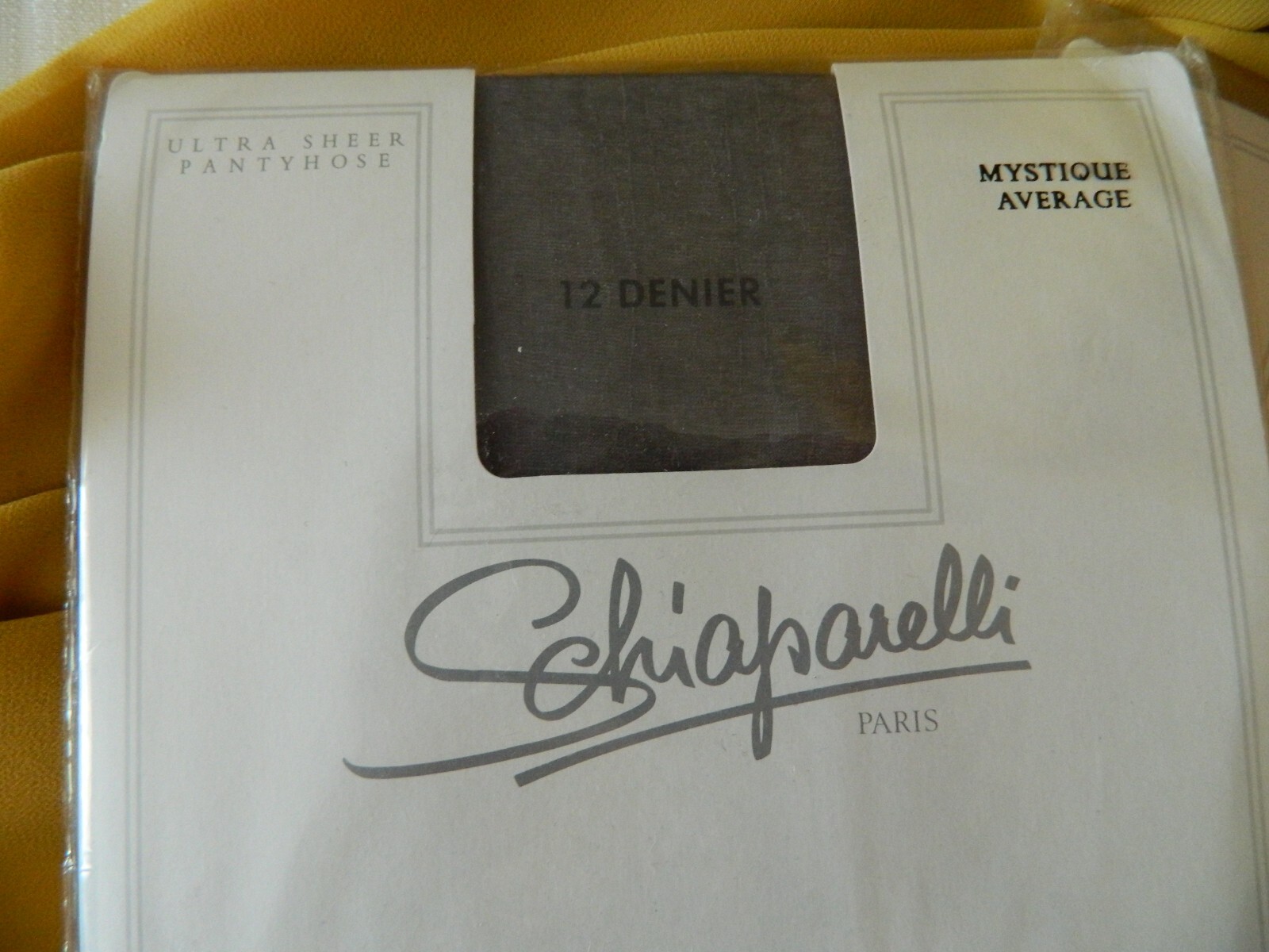 SCHIAPARELLI Paris Pantyhose Ultra Sheer SHADOW Pet,CHATEAU Pet,MYSTIQUE Ave,