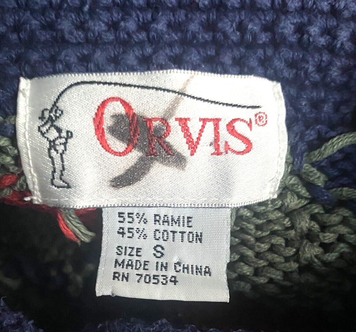 Vintage Orvis Sweater Cardigan Cardinals Brass Buttons Women Small Holiday