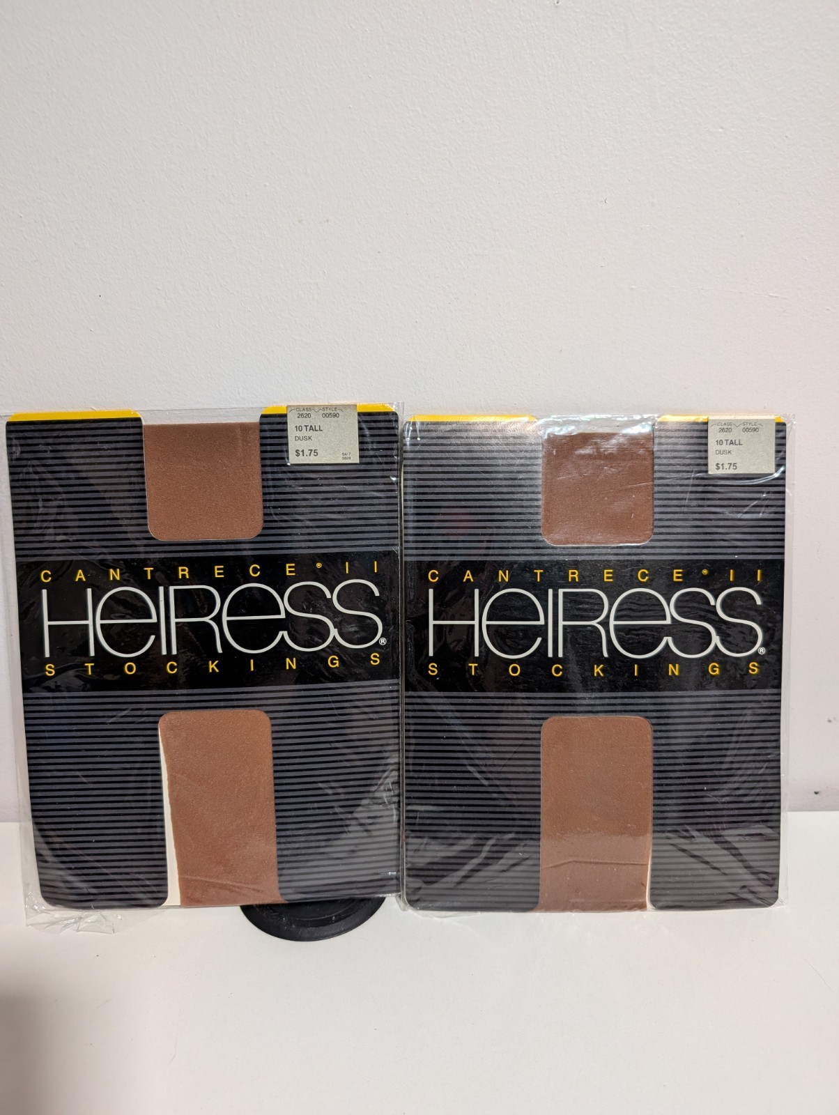 Vintage Heiress Cantrece II Pantyhose Stockings Dusk Brown – 10 Tall Reinforced