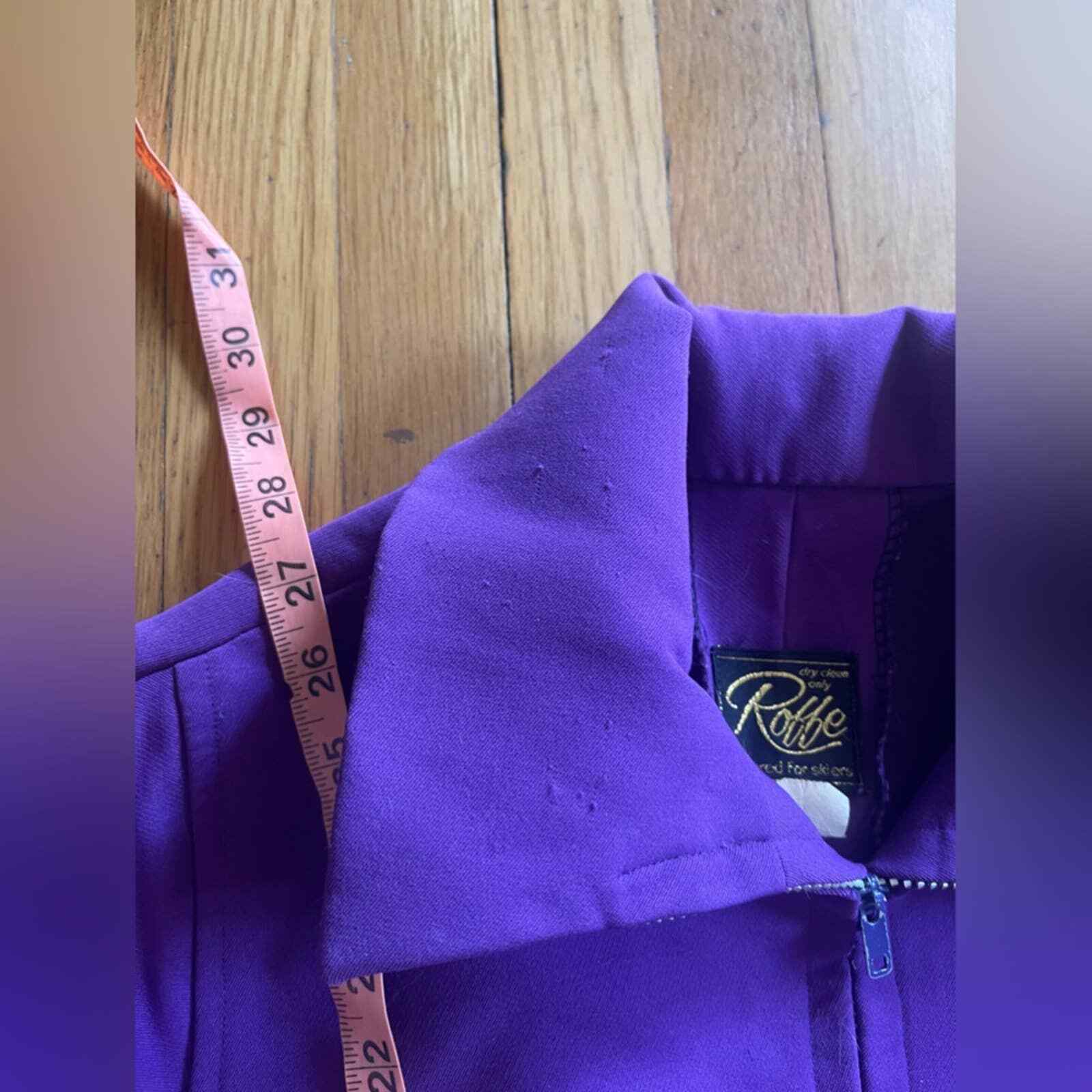 70s Vintage Roffe Purple Snow Suit with Matching Vest
