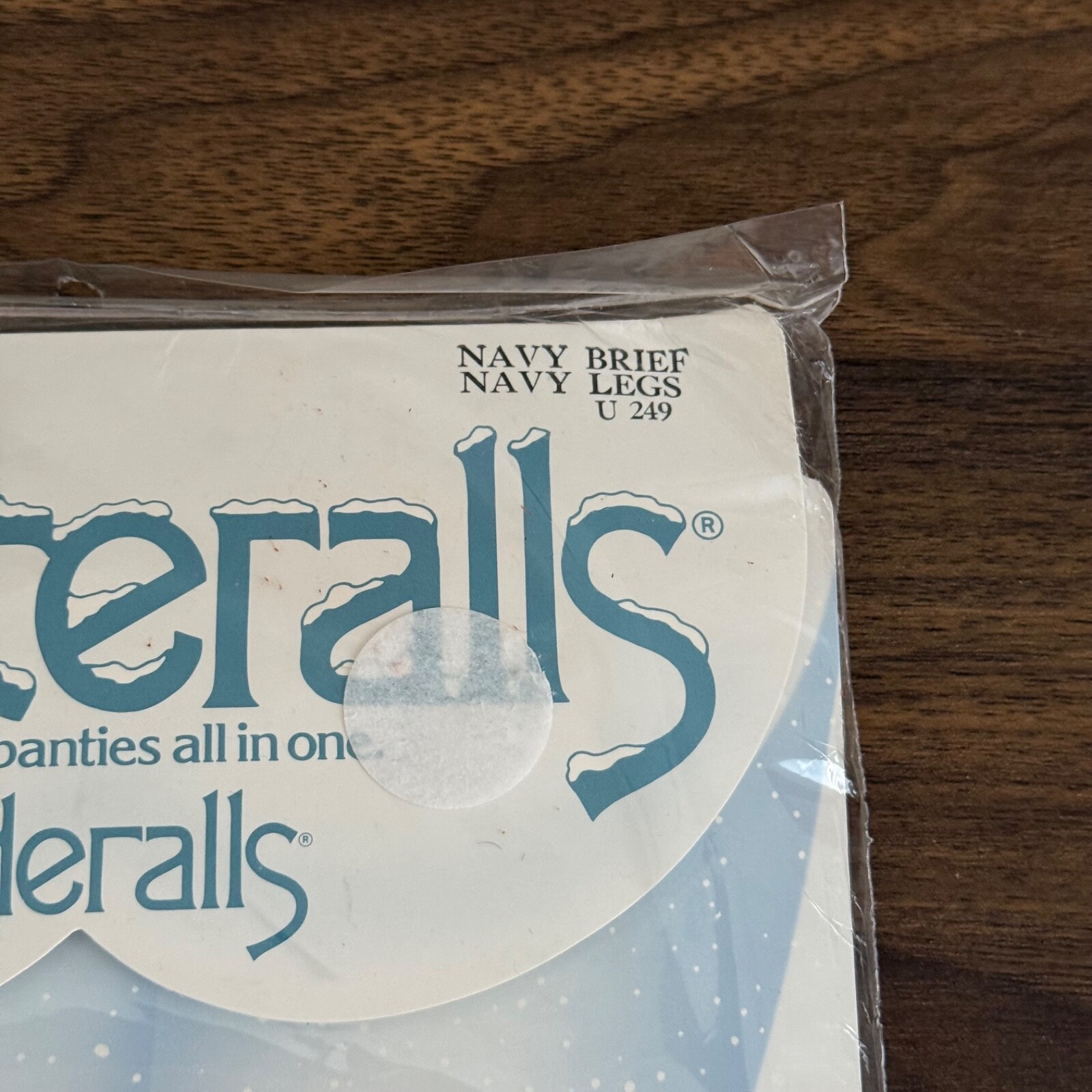 Hanes Winteralls Underalls Pantyhose Navy Blue Size C-D Style 380 Vintage NEW