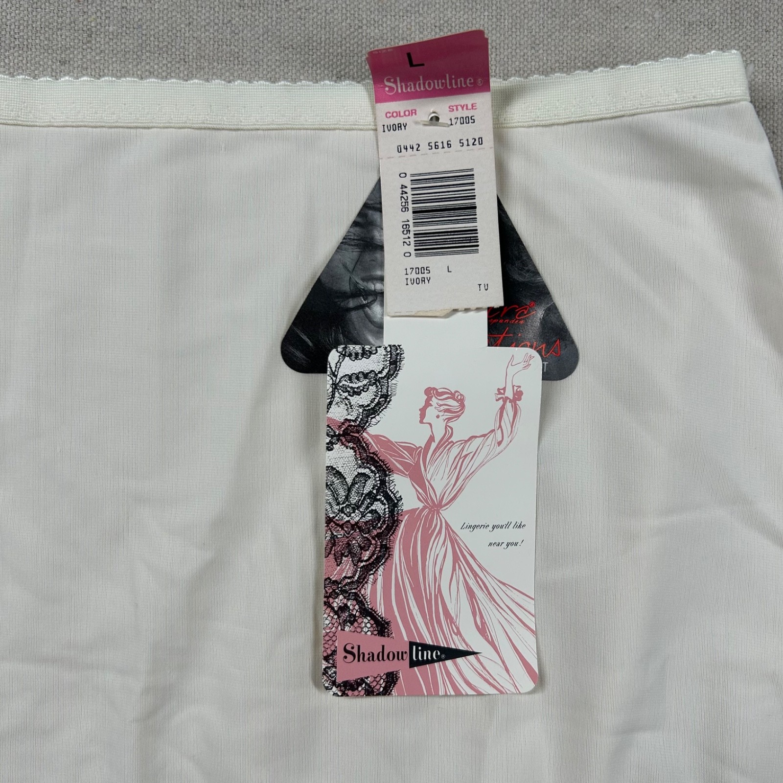 Vintage Shadowline Lingerie Womens L Nylon Lycra Ultralight Granny Panty 70s 80s