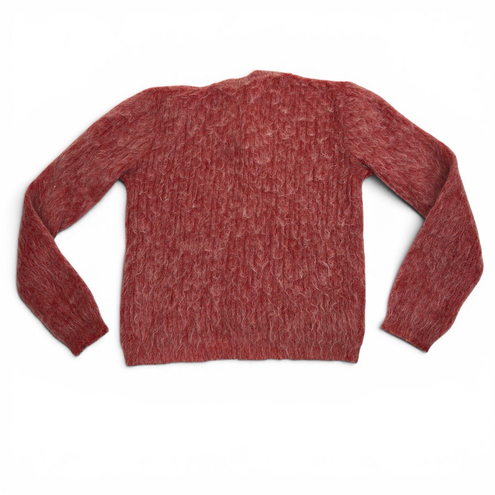 international ladies garment workers union Red Fuzzy Wool Sweater