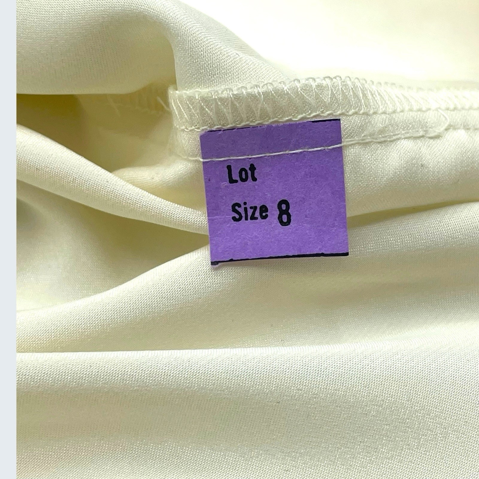 Vintage Abby Kent Ivory Satin Suit Set Sequin Applique 3pc USA 6/8