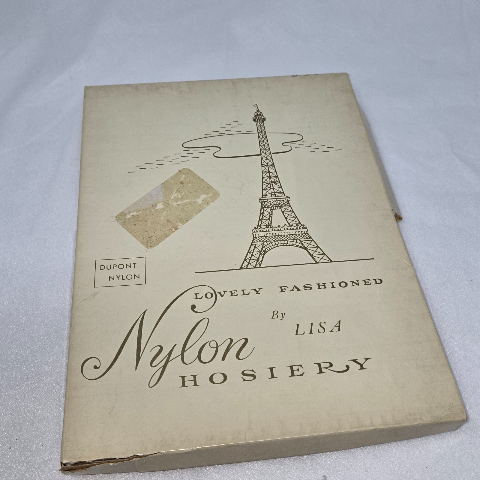 NEW VTG DUPONT NYLON HOSIERY STOCKINGS FASHIONED BY LISA BEIGETONE SZ 8.5 3-PACK