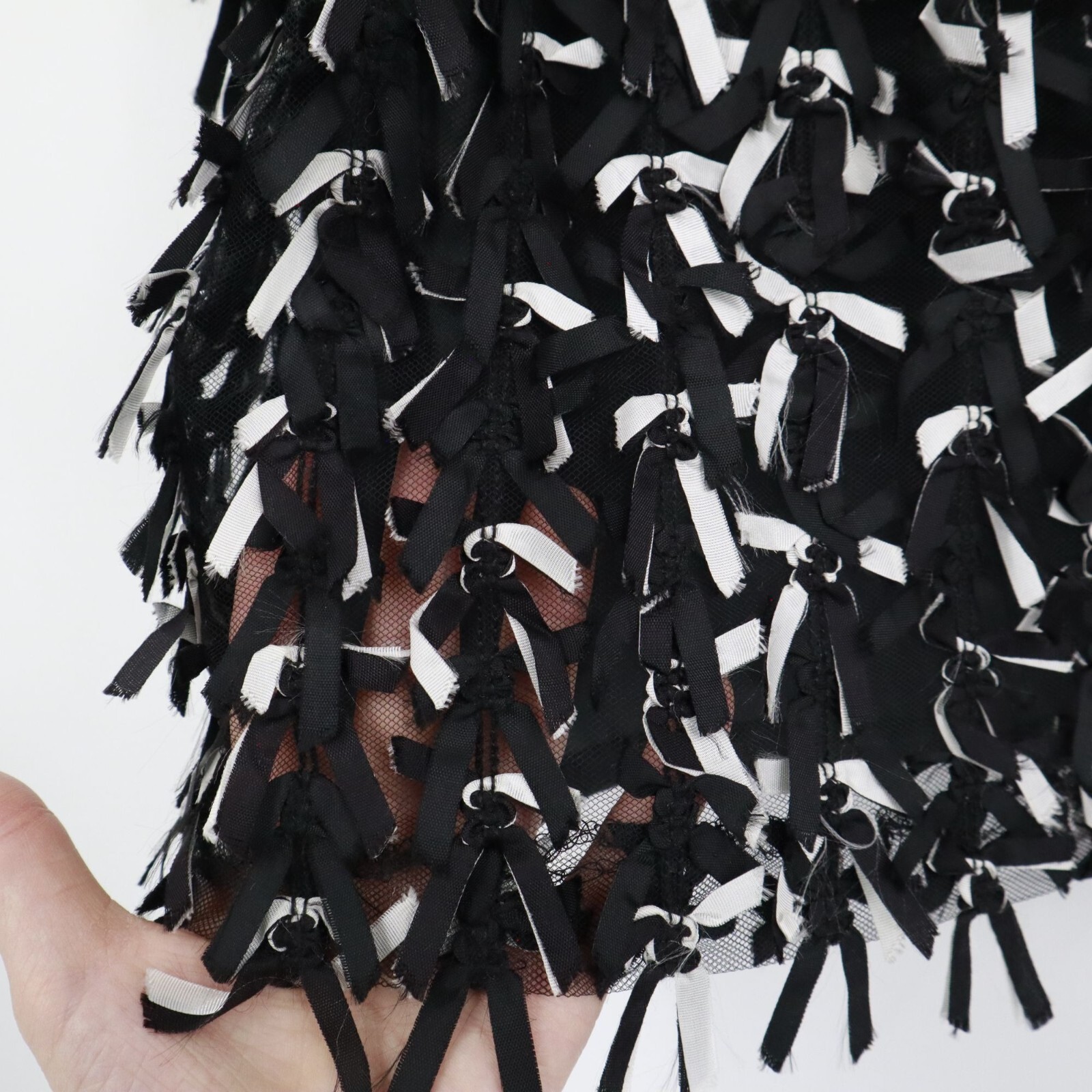 Shani Ribbon Bow Mini Skirt Womens 6 Black Vintage Retro 80s Y2K Twee Whimsigoth