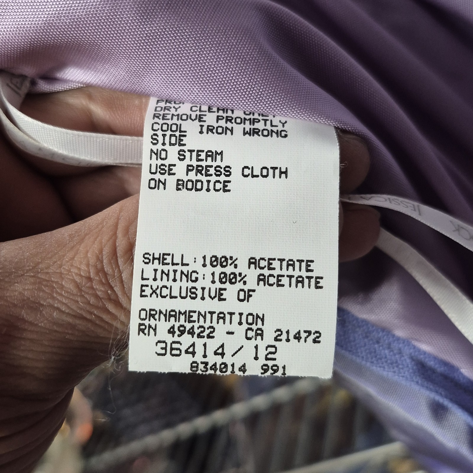 VTG 90s Y2k Gunne Sax Jessica McClintock Iridescent Purple Formal Gown Size 9/10