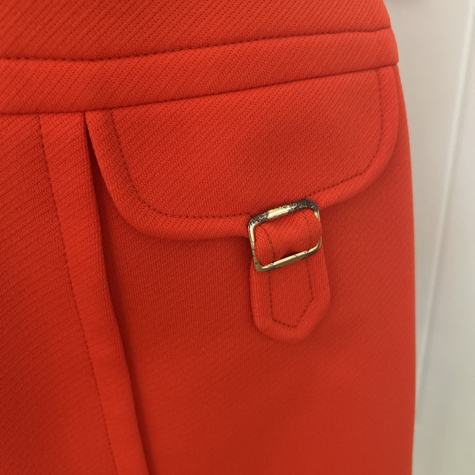 Vintage 1960’s Bleeker Street Mid Bright Orange Mod Dress